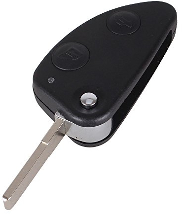 Autoschlüssel Ersatz Fernbedienung Schlüssel Für Cle Alfa Romeo 147 156 166 GT JTD TS Brera Mito Schlüsselanhänger Flip mit 2 Tasten Klinge Phonillico®