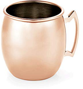 WAS 2030 415 Chromnickelstahl Moscow Mule Becher, Glatt, 9cm Höhe, 0.414L