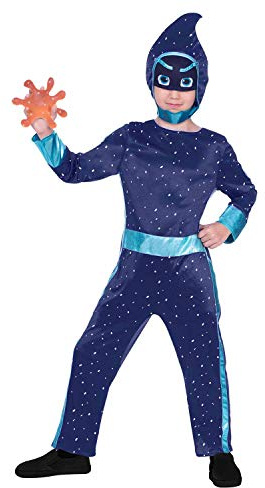 (PKT) (9904228) Child Boys PJ Masks Night Ninja Costume (5-6yr)