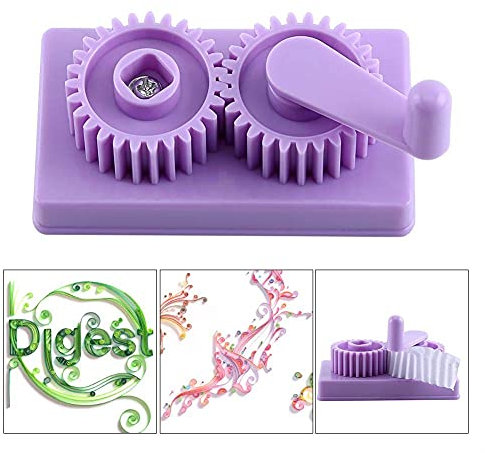 FTVOGUE Quilling Crimper Machine Plastic Hand-operated Paper Crimping Craft Quilled Strumento di arte fai da te per materiale illustrativo Scrapbook