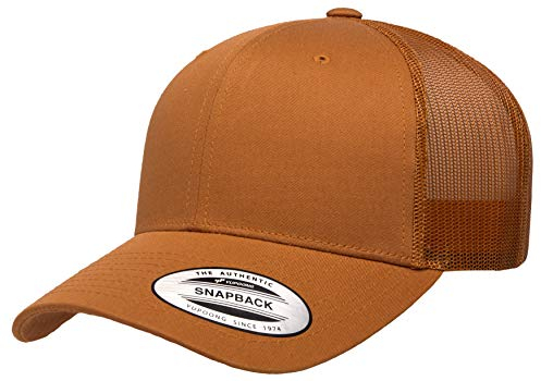 Yupoong Unisex Single Trucker-Mütze, Caramel, Einheitsgröße