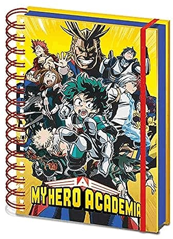 My Hero Academia Notizbuch A5 mit Spiralbindung (Radial Character Burst)