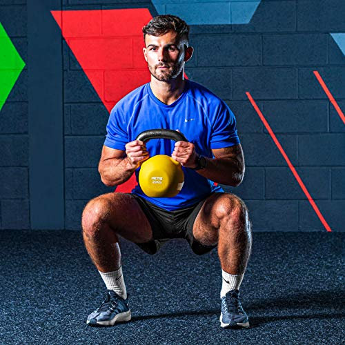 METIS Neopren Kettlebell - von 4kg bis zu 20kg | Training für Zuhause & Fitness verbessern | Gewichte Werden separat verkauft oder als komplettes Set (8kg)