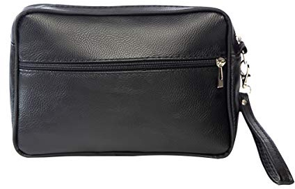 Timeshop Lab Pochette Regular borsello per donna e uomo in eco pelle sintetica personalizzabile con ricamo del nome ed iniziali (Senza Testo)