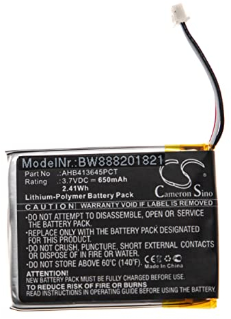 vhbw Akku kompatibel mit Sennheiser PXC 550, PXC 550-II, MB 660 Wireless Headset Kopfhörer (650 mAh, 3,7 V, Li-Polymer)