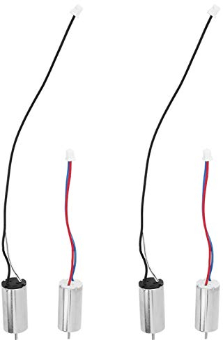 Fafeicy 4-teiliger Motor, DC 3,7 V, 44000 U/min Bürstenmotor, 10 x 20 mm Kabel des Mikromotors, für Roboter, Drohne