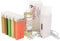 Kit depilatorio EpilWax Royal completo con: Calentador de cera profesional 5 Roll-On de cera 100 ml abigarrada, 100 tiras depilatorias, 250 ml de aceite para después depilation- (Royal abigarrada 5)