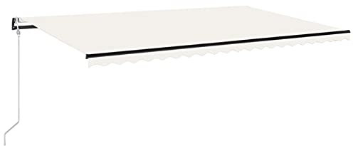 Tidyard Tenda da Sole Retrattile Automatica con LED e Sesnsore Vento 450x350/500x300/500x350 cm,Tenda da Sole Automatica,Tenda Esterno Sole,Tenda da Sole da Parete a Muro,Tenda da Sole Estensibile