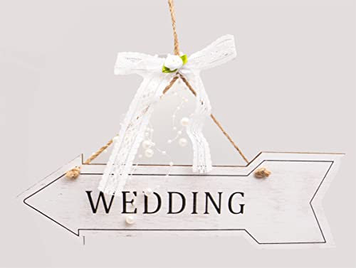 Wooden Wedding Arrow Hanging Sign - Add The Finishing Touches to Your Special Day