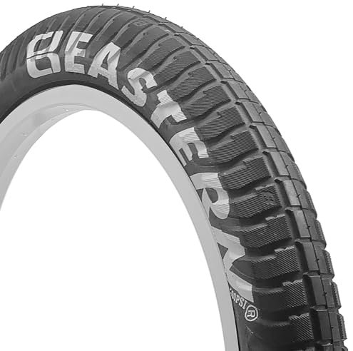 Eastern Curb Monkey - Neumáticos BMX de 20 x 2.4 Pulgadas, Ideales para Bicicleta de Estilo Libre, Infantil y Plegable (Parche Plateado)