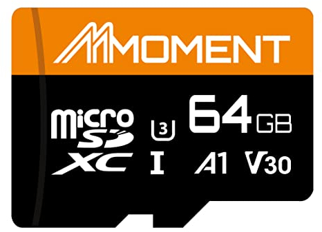MMOMENT Micro SDXC Card for Nintendo-Switch, A1, UHS-I, U3, V30, Class 10 Compatible, Read Speed Up to 95 MB/s,Write Speed Up to 35MB/s, SD Adapter Included (64GB, Orange High Speed - A1, U3, V30)