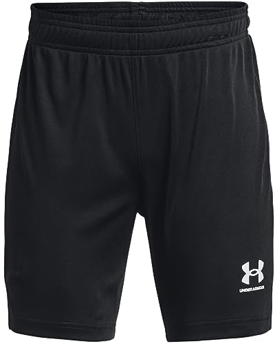 Under Armour Jungen Y Challenger Core Short, schnelltrocknende, schweißableitende Jungen Sport Shorts mit 4-Way-Stretch, lockere, kurze Sporthose für Sportunterricht, Fußballtraining und mehr