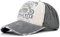 YULOONG Vintage Baseball Cap Washed Denim Trucker Cap Motorrad Print Muster Outdoor Sonnenhut 100% Baumwolle für Herren Damen F
