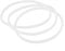Yosoo Health Gear Rubber Replacement Gasket Seals, Blender Gaskets Seal Rings for Magic Bullet Flat Cross Blades, Diameter: 3.31(3PCS)