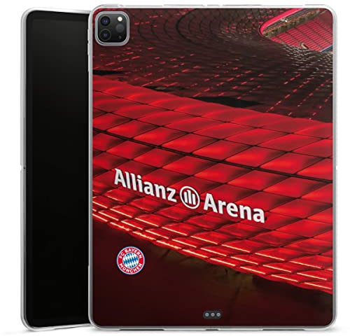 DeinDesign Silikon Hülle kompatibel mit Apple iPad Pro 12.9 (2020) Case Tablet Hülle FCB Stadion FC Bayern München