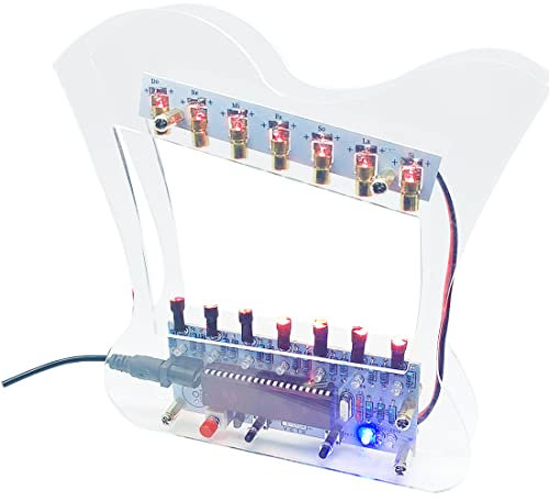 Gikfun 7 String Lyre Harp Soldering Practice Kit Electronic Learning Project Fun DIY Soldering Kits for Beginner Learning Electronic and Christmas/Birthday Gift EK1986