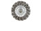Twist Wire Wheel Brush, Flat Knotted Steel Wire Angle Grinder Accessory for Cleaning, Polishing and Sanding (300mm x 50mm)