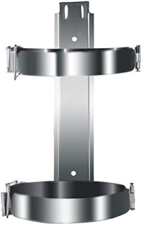 VILLCASE Supporto Per Estintore a Parete in Metallo Zincato Staffa Robusta Per Estintori Da 2Kg Facile Da Installare Ideale Per Casa E Ufficio Sicurezza Antincendio