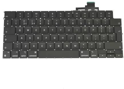 New A2681 Keyboard UK Layout Replacement for MacBook Air 13.6'' M2 A2681 2022Year (Black)