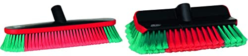 Ovale autowasborstel met watertoevoerzachte gespleten polyester vezelsvezellengte 50 mmmax. 50°C. & High/Low Waschbürste für Auto, PKW, Autowaschbürste 28 cm mit Wasserdurchlauf max. 50°C.