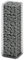 INLIFE 141038 Gabion à pierres avec couvercles Fil galvanisé 100 × 30 × 30 cm, 5 kg