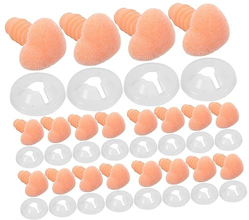 COHEALI 50 Stück Selbstgemacht Sicherheitsnase Für Häkeltiere Plüschtiere Puppen Basteln 12mm Rosa Für Handgemachte Stofftiere Geschenk Für Kinder