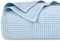 PHF Coperta in 100% cotone, tessuto a nido d'ape, matrimoniale, 150 x 200 cm, leggera e traspirante, prelavata, per l'estate, certificata Oeko-TEX, per letto, divano, decorazione per la casa, blu