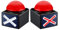 MMGGAISH Botón Zumbador, Zumbador con Luces y Sonido, Botón de Juego para Padres e Hijos, Zumbador de Juego (2 uds)