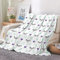 EHOMERY Kuscheldecke Papa Sehr Warme Outdoor Decke Personalisierte Kuscheldecke Musselin Decke Erwachsene Ich Liebe Wimpern Nickerchen-Decken Lila Grün 200x150cm
