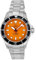 RATIO FreeDiver Saphir-Kristall-Taucheruhr, japanische automatische Taucheruhr, 200 m, wasserdicht, Taucheruhren für Herren, Orange, Taucher