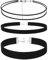 Telooco 3 Stück Samt Trachtenkette Choker Schwarze Samtkragen Damen Verstellbarer Gothic Choker Kette Samt Halskette Choker Mehrschichtig Choker Halsband Damen-und Mädchenschmuck