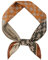 DAMILY Vintage Bandana Herren Seidig Quadratisch Kopftuch Sommer Geometrischem Halstuch und Stirnband Motorrad Satin Piratentuch Kinder Festival Haarbänder 70x70cm (Orange)