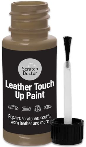 Scratch Doctor Leather Touch up Paint | For Furniture, Sofas, Cars Seats, Shoes, Handbags 15ml (Beige)