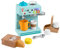 Fisher-Price Coffret Machine à Café : Apprendre et Servir avec Éveil Progressif et 10 éléments, à partir de 18 Mois, Version multilingue, HYR98