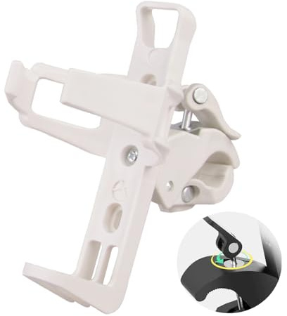 Bike Bottle Holder - Bike Water Bottle Holder for Bike, Lightweight Bike Drinks Holder, Bike Cup Holder for Road Bikes Mountain Bike (White)