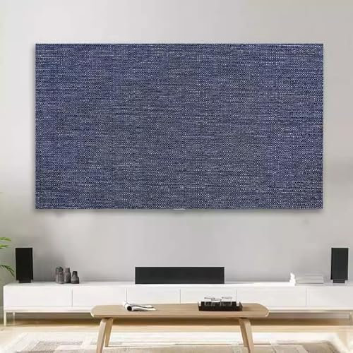 Solid Color TV Cover - Thick Cotton & Linen Dust Cover Cloth for Indoor LCD & LED Screens (19-80 inches) - Universal Fit for Bedroom & Living Room - Art Decoration (Color: color1, Size: 70in)
