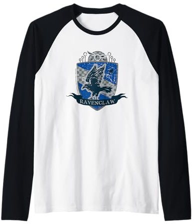 Harry Potter Serdaigle Quidditch Bouclier vieilli Manche Raglan