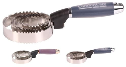 NETPROSHOP Doppelseitiger Striegel ComfortCare Federstriegel Metall mit Gelgriff, Farbe:Navy