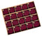Nybhyjka Set Di 20 Palline Floccate, In Velluto Vintage Rosso E Oro, Decorazione Per Albero Di Natale Floccata Bordeaux,Ornamenti Floccati Per Albero Di Natale,Palline Di Natale Appese Per La Decoraz