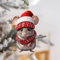 Weihnachtsmäuse Deko Acryl Weihnachtsschmuck Mäuse Weihnachtsdeko Weihnachten Acryl Tier Decor Mäuse Weihnachten Baumschmuck Weihnachtsdekoration Für Wohnzimmer Schlafzimmer (B)