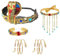 MIVAIUN 5 Stück Ägyptisches Kostüm Zubehör Medusa Schlange Stirnband Wirbel Schlangen Armbänder Schlange Medusa Halloween Haarschmuck für Frauen und Mädchen