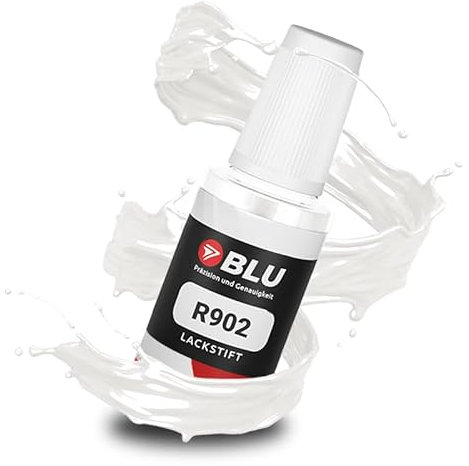 BLU Auto Lackstift Weiß kompatibel für VW R902 Weiss GRAUWEISS | Auto Lack Reparatur Ausbesserungslack