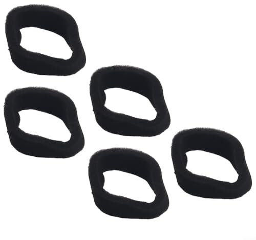 Juego de 5 filtros de aire para desbrozadoras, hechos de material de esponja y medición interna de 50 mm x 43 mm
