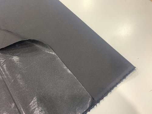 Fashion Track Iron on Fusible Woven Interfacing/Interlining Sold by The Metre, 100% Cotton Fabric in Medium Weight for Tailoring, Crafts, Collars and Dress Making, 44 Wide (Black, 1 Metre)