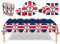 53PCS Union Jack Flags Tableware Set for 2025 VE Day 80th Anniversary, Paper Cups Plates Tablecloth Napkins Serviettes, UK British Flag Party Supplies for 80 Years Victory In Europe RAF WW2 1945