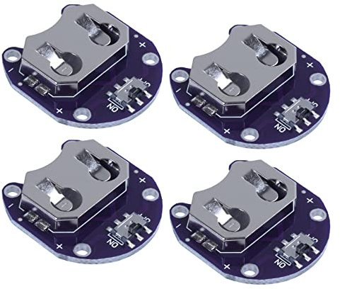 Reinscer 10 x Knopf Zellen Batterie Halter für Cr2032 - mit Schalter (2 Stück)