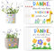 CharmBurst 8 Stück Erzieherin Lehrerin Danke Sticker Blumentopf Aufkleber, Danke DASS Du Mir Beim Wachsen Geholfen Hast, Kindergarten Abschiedsgeschenk, Dankesworte