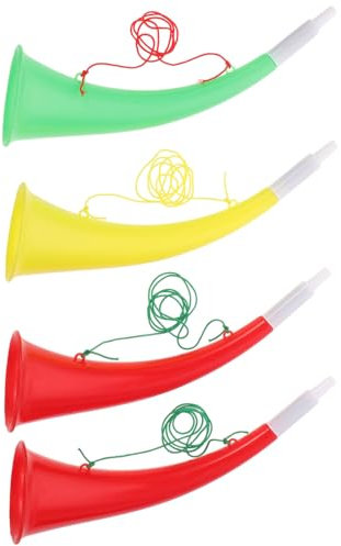 IMIKEYA 4stücke Lustige Trompeten Spielzeugbögen Für Junge Mädchen Umweltfreundlich Sicher Mit Klangvollem Sound Zum Anfeuern Bei Fußballspielen Und Open-air-Events