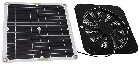 Cocoarm Fan Ad Energia Solare Ventola per Pannello Solare Ventilatore a Funzionamento con Design Resistente Alle Intemperie per Cani di Pollaio Serra Kennel