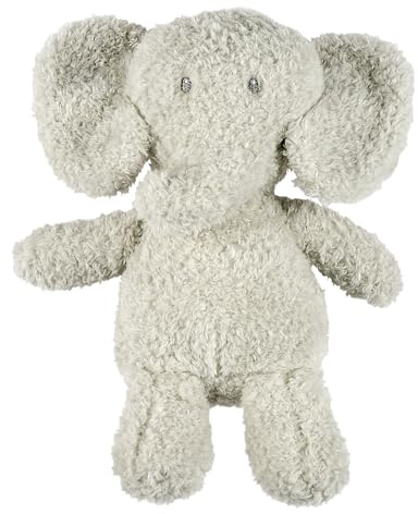 Nattou Kuscheltier Baby-Elefant, Wegbegleiter ab der Geburt, Ca. 24 cm, 100% Polyester, Teddy, Grau
